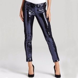 AG Sequin Skinny Jeans